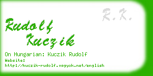 rudolf kuczik business card